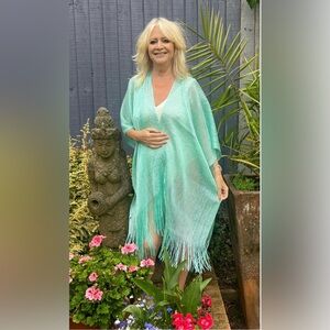 Cato Green Shrug with Embellished Front